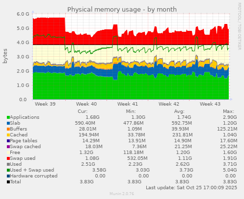 Physical memory usage
