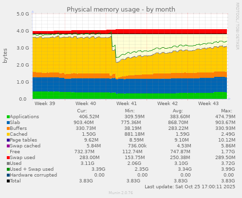 Physical memory usage